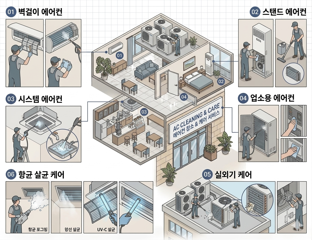 청소 범위 도면